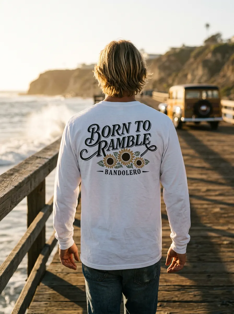 Born To Ramble Long Sleeve — back view