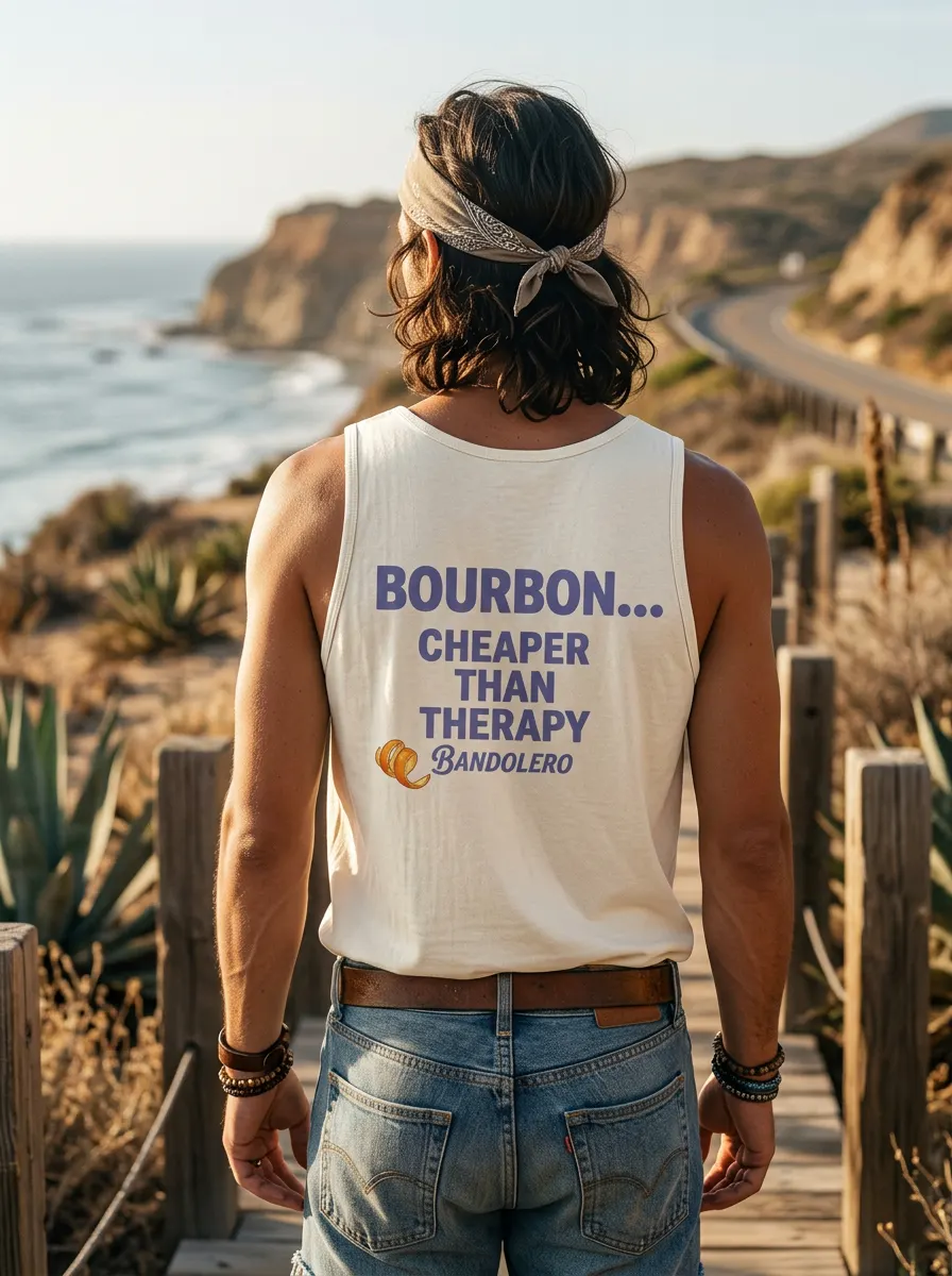 Cheaper Than Therapy Tank — back view
