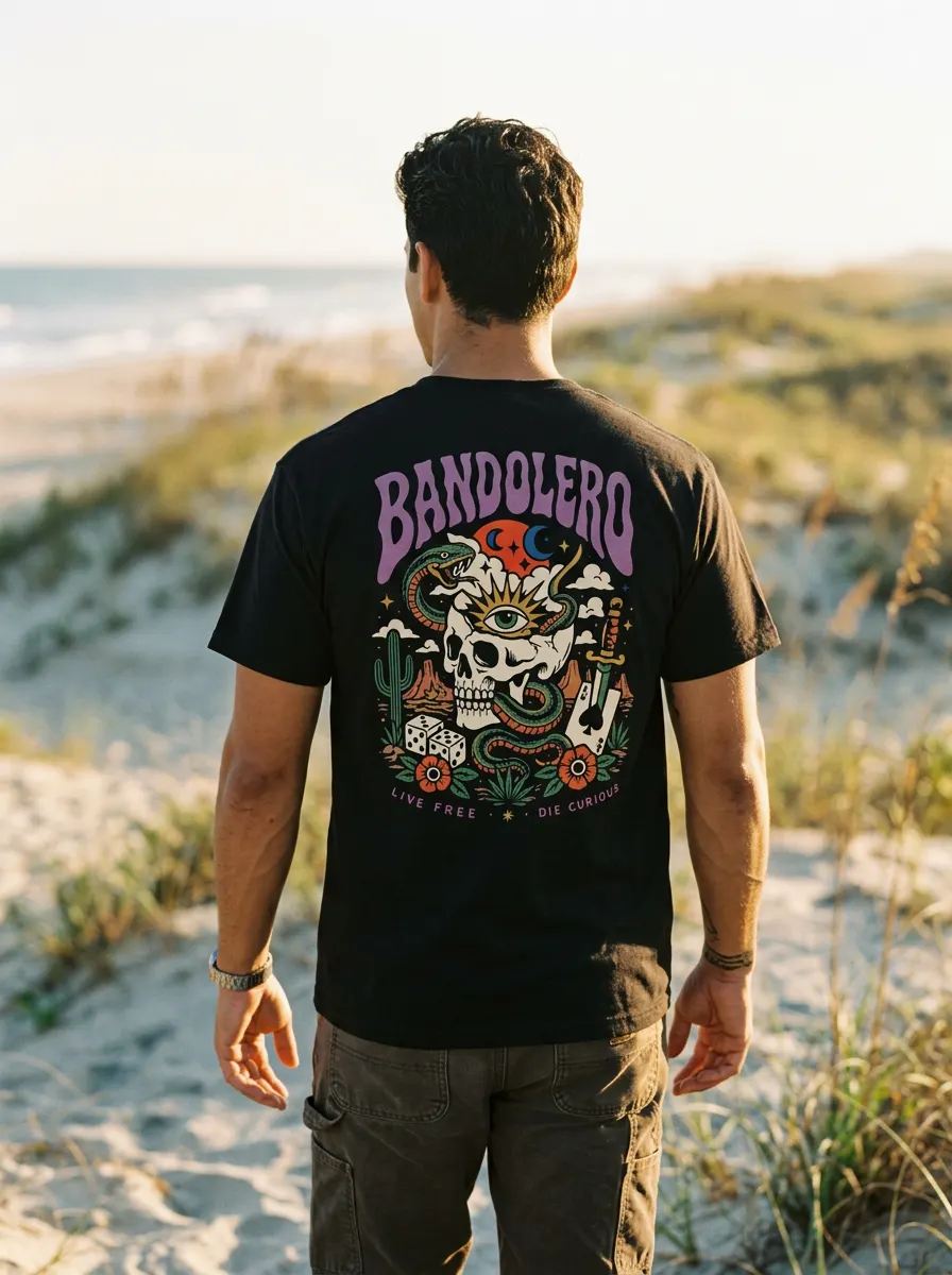 Curious Tee — back view