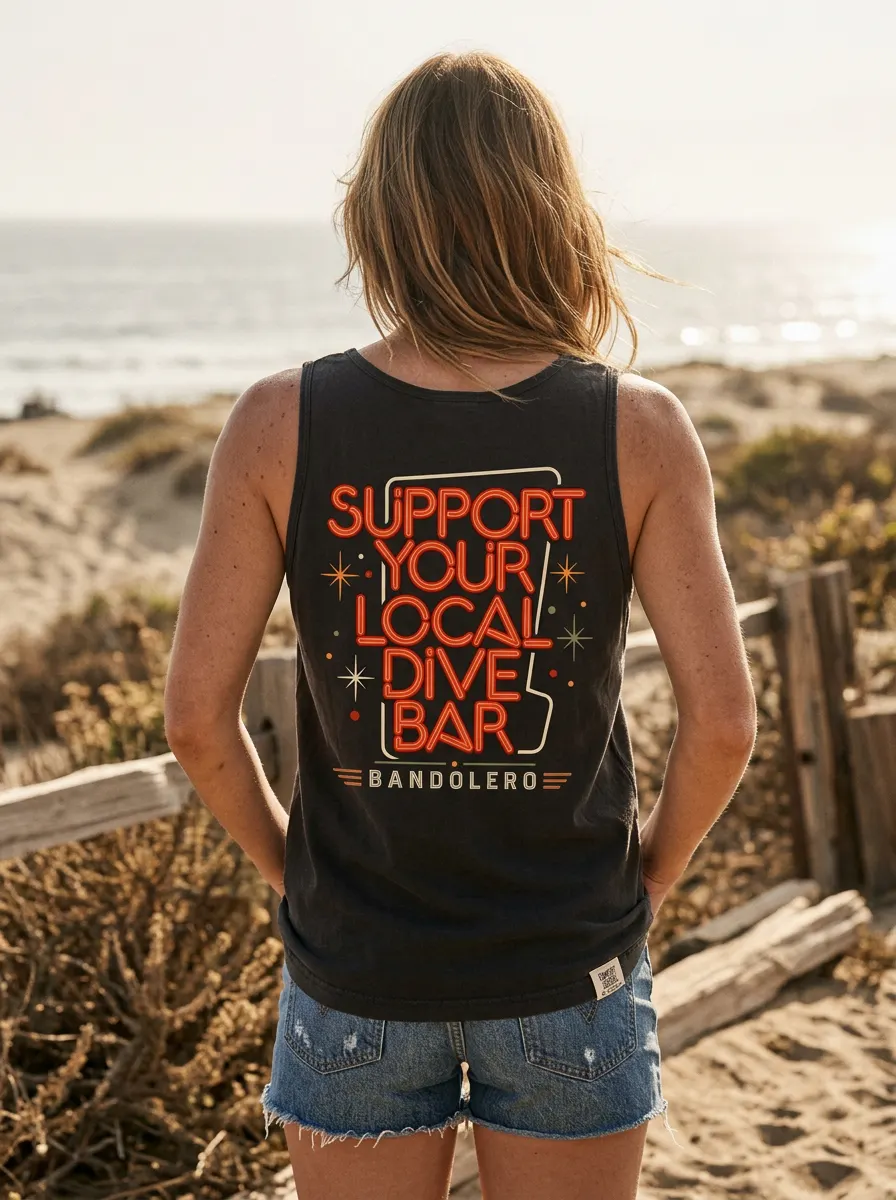 Dive Bar Tank — back view