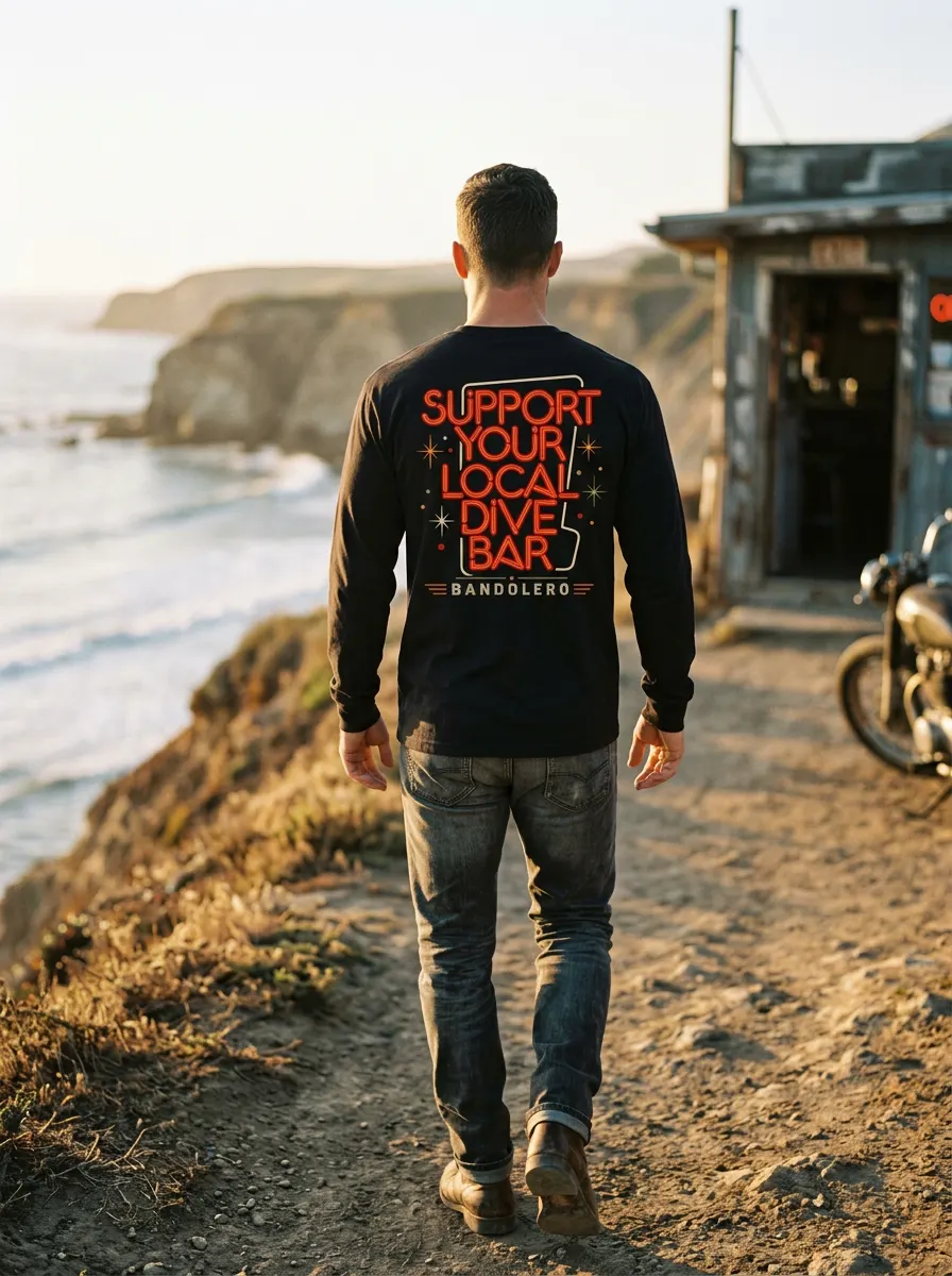 Dive Bar Long Sleeve — back view