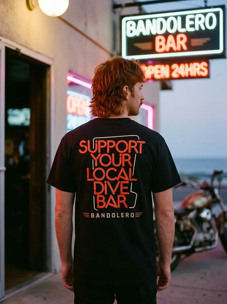 Dive Bar Tee — back view