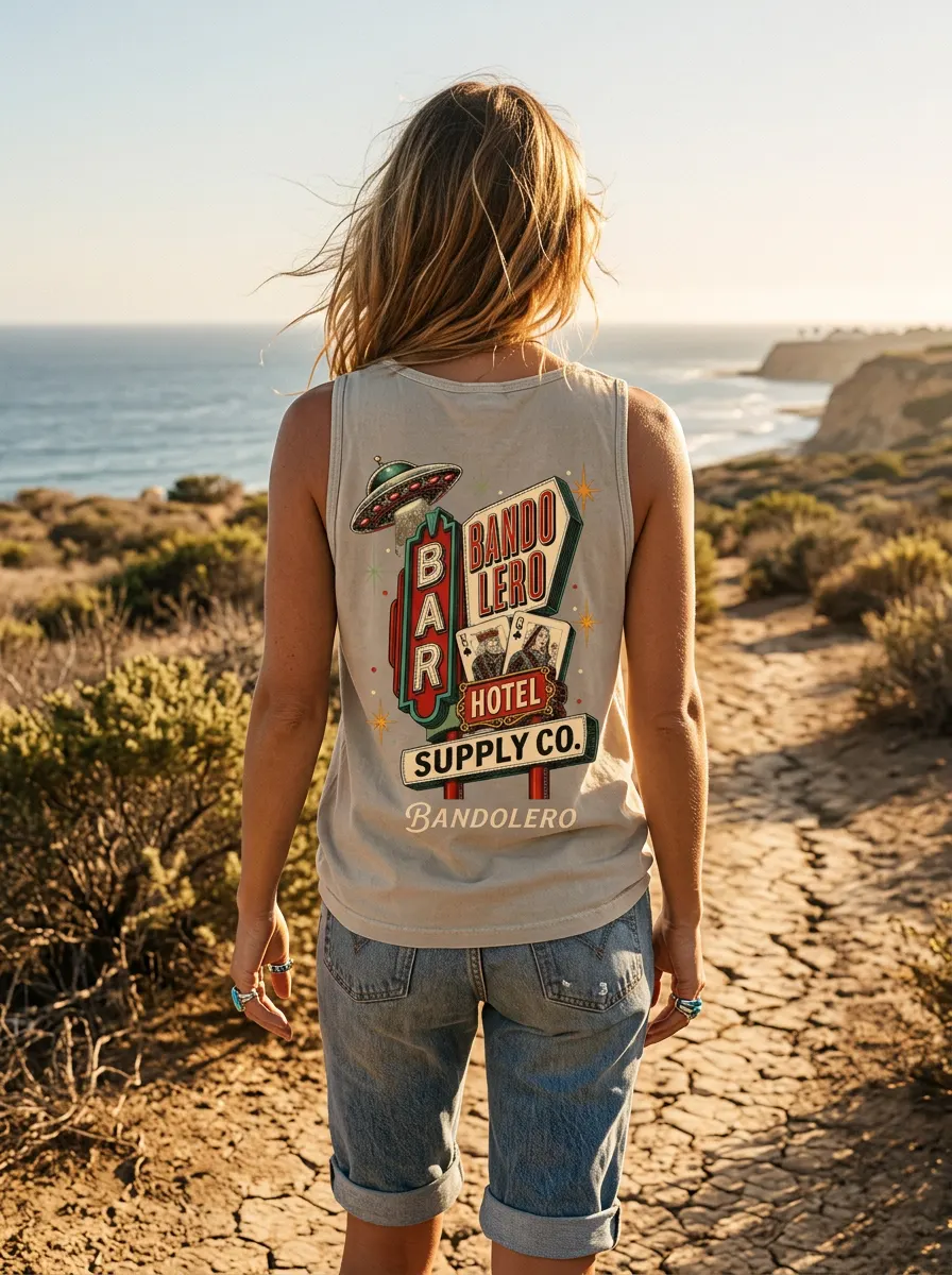 High Stakes Tank — back view
