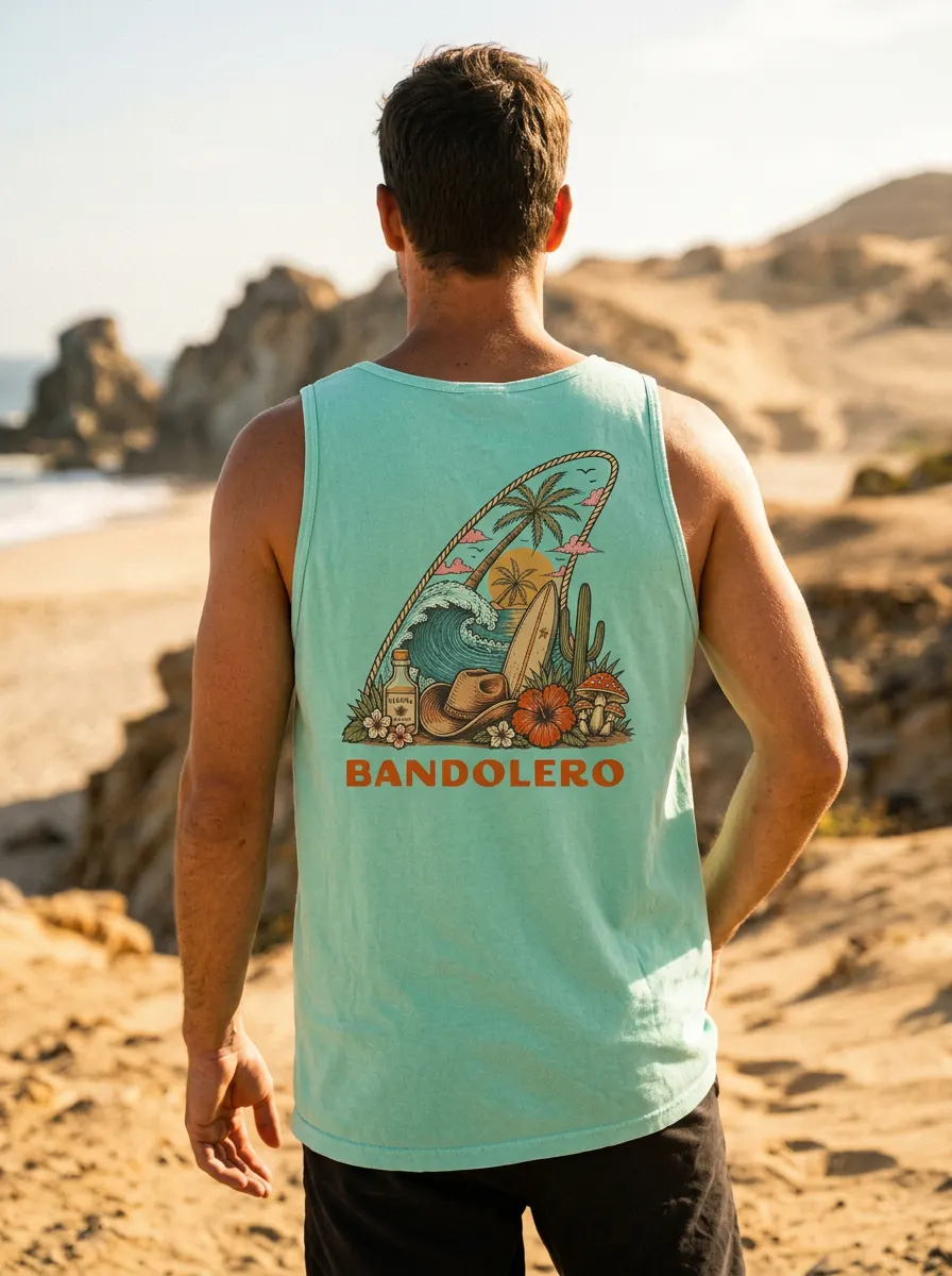 Island Time Tank — back view