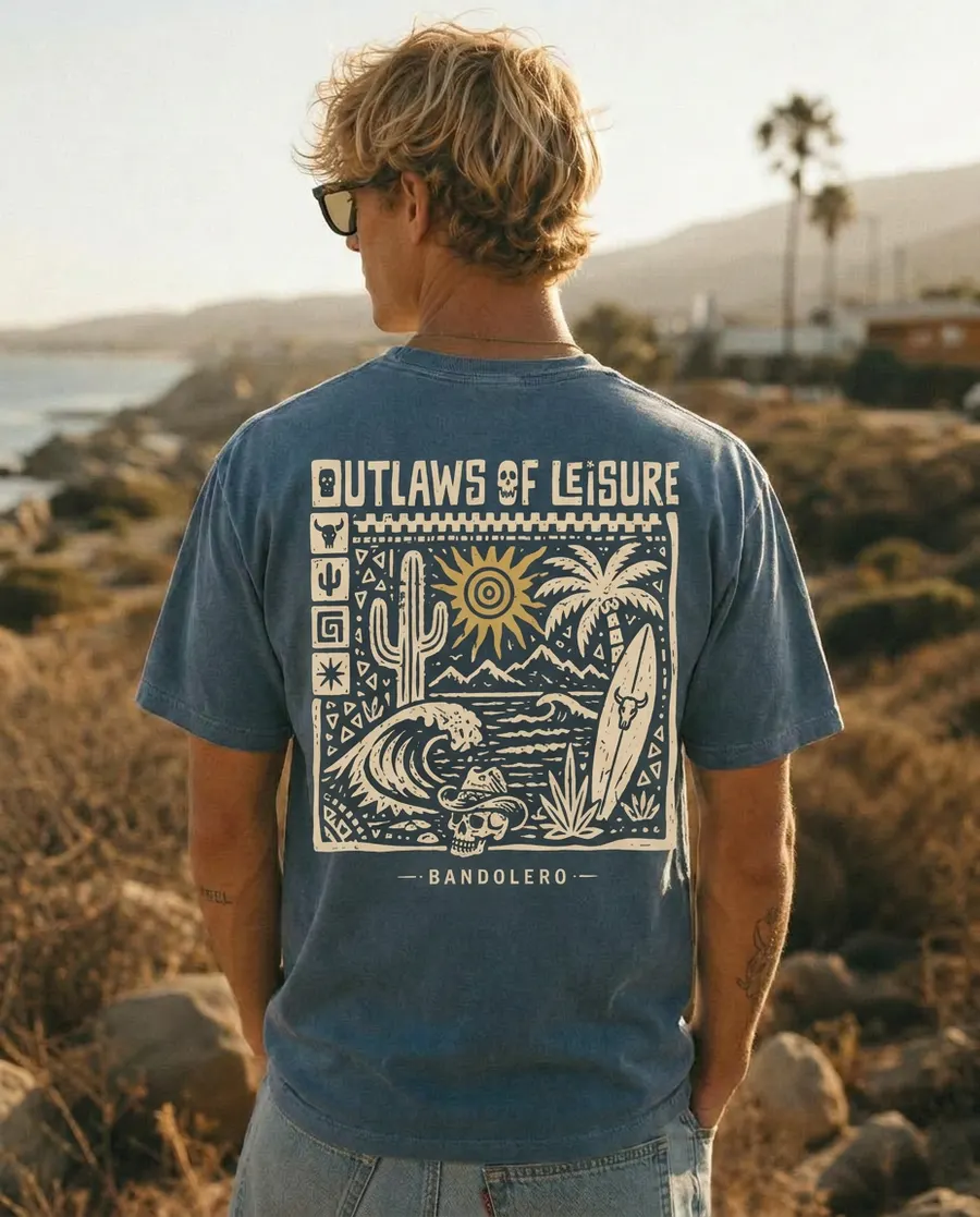 Leisure Outlaws Tee — back view