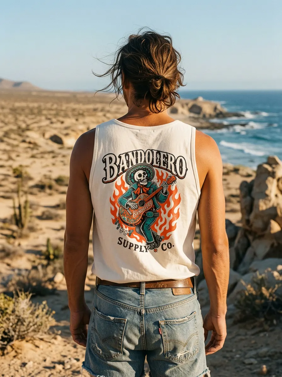 Mariachi Tank — back view