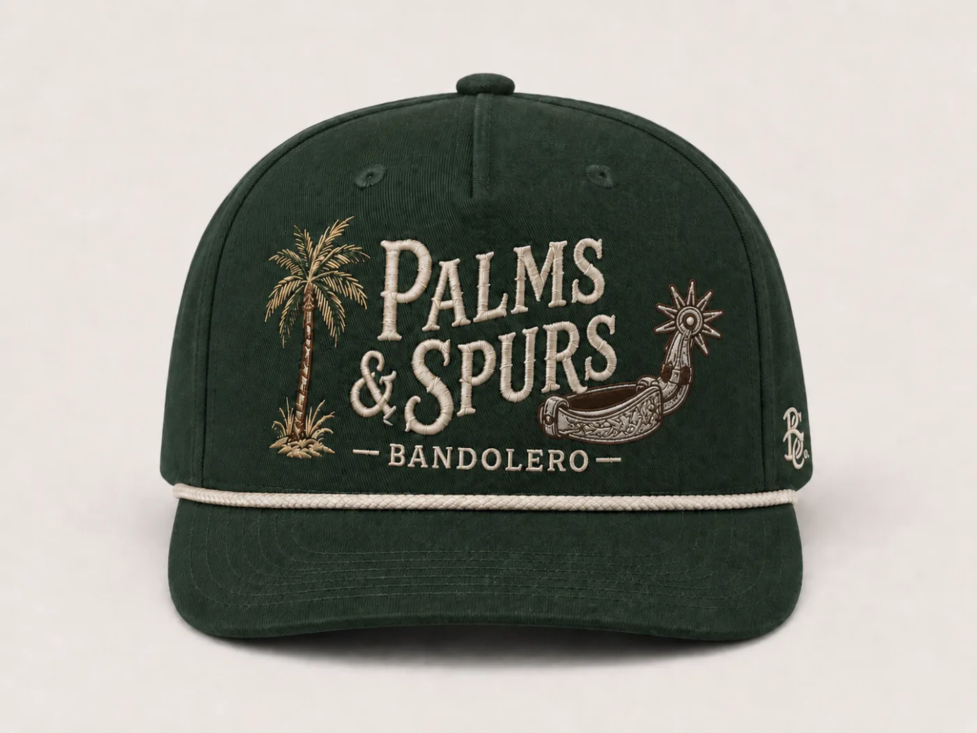 Palms & Spurs Snapback — back view