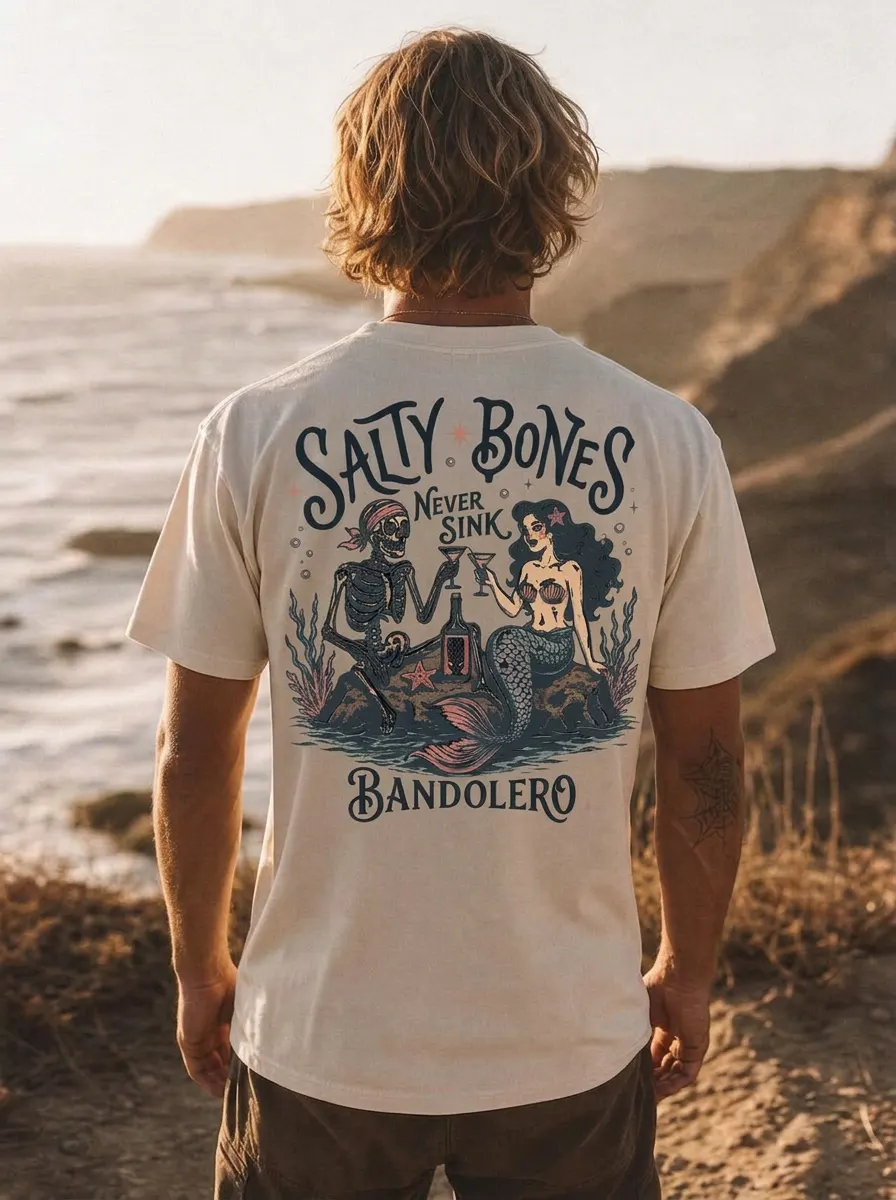Salty Bones Tee — back view