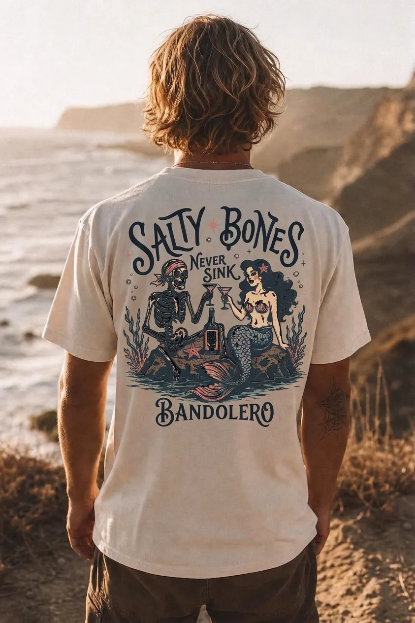 Salty Bones Tee — back view
