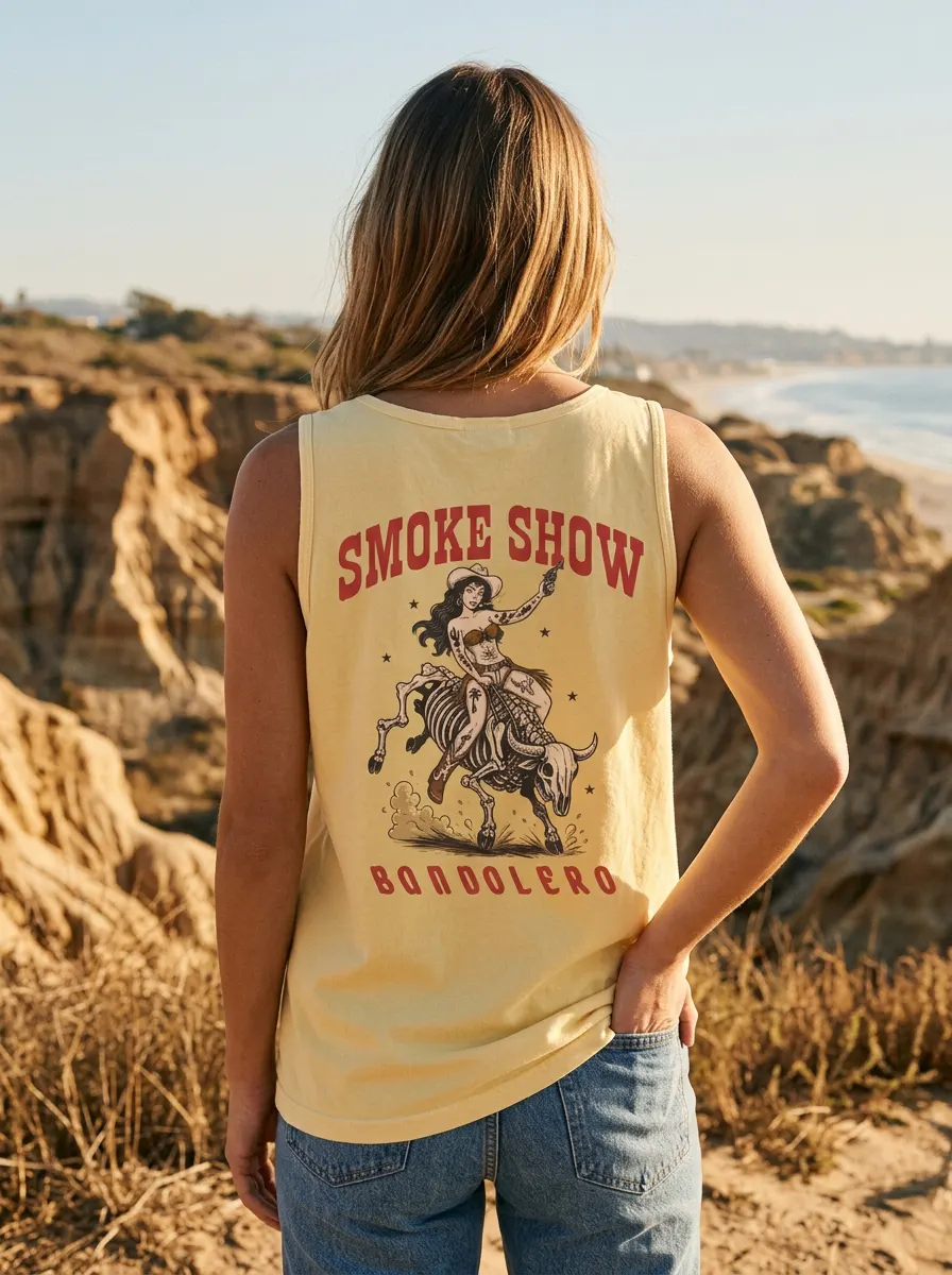 Smoke Show Tank — back view