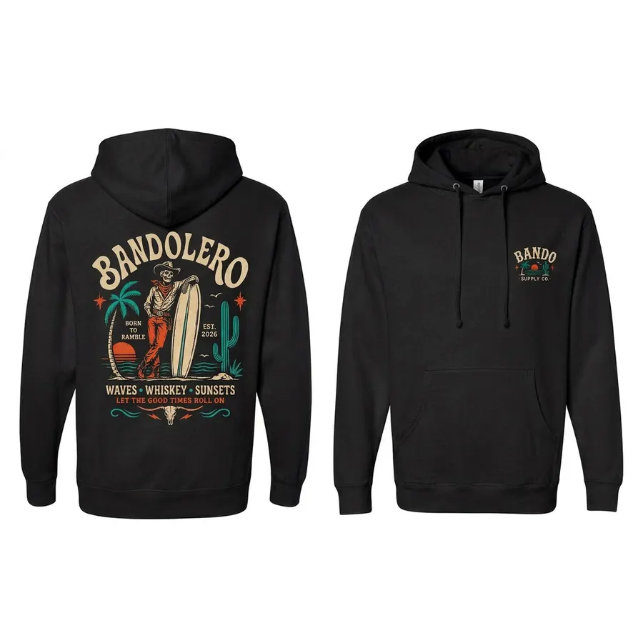 Waves & Whiskey Hoodie