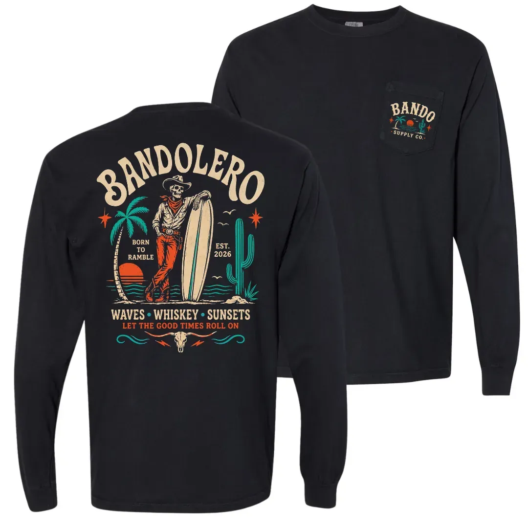 Waves & Whiskey Long Sleeve